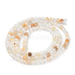 Fili di perle di topazio bianco naturale&nbsp;LS-G-RM250101-E9
