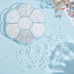 106 г набор из двух видов матовых непрозрачных стеклянных бусин&nbsp;SEED-GO0001-11A