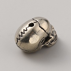 Латунь черепа бусы FIND-WH0148-020B