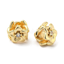 Латунная бусина со стеклом&nbsp;KK-H460-05G