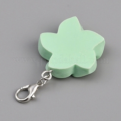 Украшение подвески в виде цветка из смолы&nbsp;HJEW-WH0042-143B