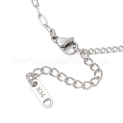 Браслеты-цепочки панцирного плетения из нержавеющей стали 304 для женщин&nbsp;BJEW-JB13116