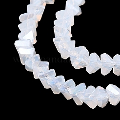 Perlas de vidrio de imitación de Jade imitación electrochapa&nbsp;EGLA-Q139-01A-B01