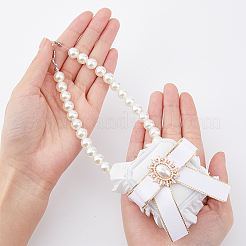 Scatola porta anelli per sposi staccabile con strass in velluto&nbsp;RDIS-WH0019-08B