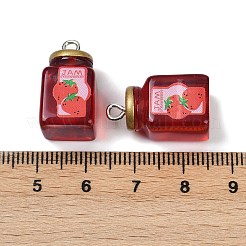 Подвески из смолы в виде клубничного джема&nbsp;LS-RESI-Z034-04P