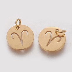 Pendentifs en acier inoxydable 304 avec placage ionique (IP)&nbsp;A-STAS-Q201-T445-1G
