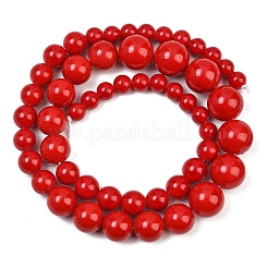 Rangs de perles de jade mashan naturel de taille dégressive&nbsp;GG-CBA2AE1-A08-T