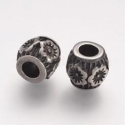 Perline europee in acciaio inossidabile 304&nbsp;STAS-F067-02AS
