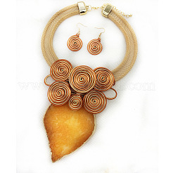 Set di orecchini e collane pendenti in lega e alluminio&nbsp;FS-WG3CCA6-01