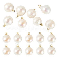 10 pendentif en perle baroque naturelle Keshi&nbsp;PALLOY-TA00377