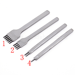 Stahl 1/2/4/6 Zinken DIY Diamant Schnürung Nähen Leder Bastelsets&nbsp;TOOL-WH0129-52