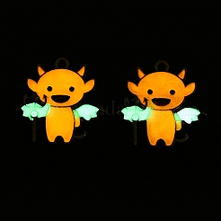 Подвески из эмали и светящегося сплава на тему хэллоуина&nbsp;ENAM-N056-233P