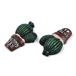 Cabochons décodés en résine opaque&nbsp;AJEW-N001-04
