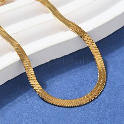 Pulseras de cadena de serpiente de acero inoxidable 304 para mujeres y hombres.&nbsp;STAS-S157-36A-G