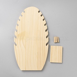 Деревянная доска для демонстрации ожерелья с наклоном назад&nbsp;NDIS-WH0016-09C