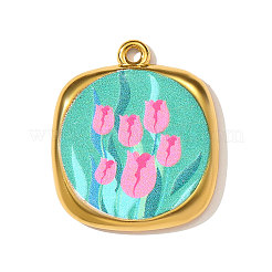 Подвески из нержавеющей стали 304 с печатью&nbsp;STAS-OY003-43G