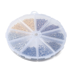 100шт 5-х цветные железные концы с витыми цепями&nbsp;DIY-FS0003-54