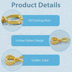 2 шт. 925 серебряных кулона для подвески&nbsp;STER-HS0001-25G