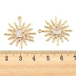 Messing micro pave klare zirkonia anhänger&nbsp;X-KK-Q806-02G