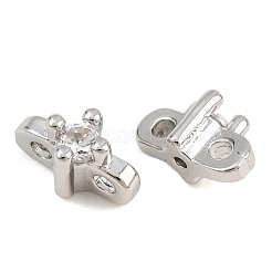 Verbindungsanhänger aus Messing mit Mikropavé-Zirkonia&nbsp;XGRQ5K497-833P-A