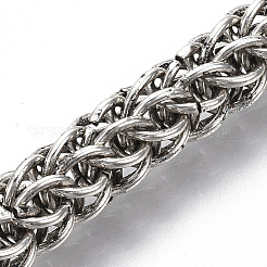 Bracelets de chaîne de blé en alliage pour hommes&nbsp;BJEW-T014-09AS