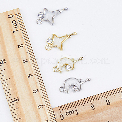 16 шт. 4 стильных подвески из сплава с микропаве из кубического циркония&nbsp;FIND-DC0002-69