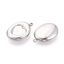 Cabochon-Fassungen für Anhänger aus Edelstahl 304&nbsp;STAS-T075-24P