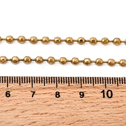 Collares de cadena de bolas de acero inoxidable 304 de 3 mm para mujer&nbsp;LS-NJEW-B134-09A-G