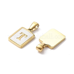 Ionenplattierung (IP) 304 Edelstahl Pavé Muschel Anhänger&nbsp;X-STAS-G327-01G-T