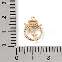 Pendentifs en laiton zircon cubique transparent&nbsp;CU-K001-02B-G