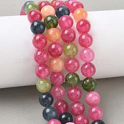 Gefärbte natürliche malaysia jade perlen stränge&nbsp;G-G021-02C-26