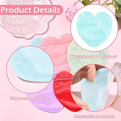 75 шт. 5-х цветные пакеты для украшений в форме сердца с застежкой-молнией&nbsp;FIND-YW0011-11