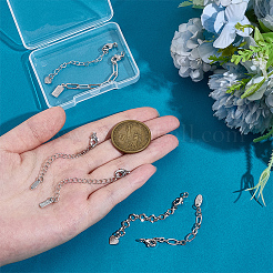 6 Stück 6 Stile Messingenden mit Kette&nbsp;FIND-PH0060-21P