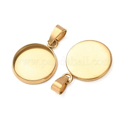 Cabochon pendenti in acciaio inossidabile 304&nbsp;LS-STAS-L282-010G-05