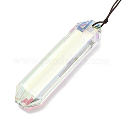 Стеклянные прямоугольные подвесные ловцы солнца&nbsp;HJEW-P018-C01