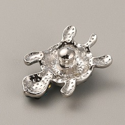 Boutons pression en alliage avec strass&nbsp;LS-FIND-WH0111-246