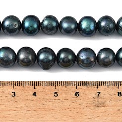 Окрашенные натуральные культивированные нити из пресноводного жемчуга&nbsp;PEAR-L034-18A