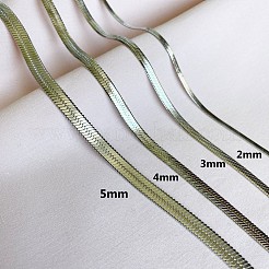 Colliers à chaîne serpent en acier inoxydable 304 pour femmes&nbsp;WG80FEF-26