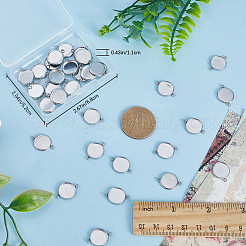 100 connecteur de cabochon en acier inoxydable 304&nbsp;STAS-CN0001-81