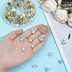 106 Stück 6 Stil Strass zum Aufnähen&nbsp;FIND-OC0004-09E