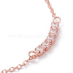 Латунь микропейв прозрачный кубический цирконий&nbsp;BJEW-A113-01RG