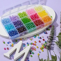 15 Farben transparente Acrylperlen&nbsp;DIY-YW0005-36