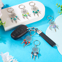 7 шт. брелок из сплава и синтетической бирюзы&nbsp;KEYC-TAC00049