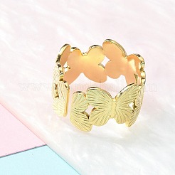 Кольцо-манжета из нержавеющей стали 304 для женщин&nbsp;LS-RJEW-B109-05G-01