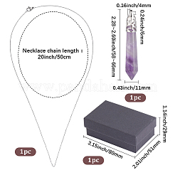 1 pz 304 collane a catena in acciaio inossidabile&nbsp;NJEW-PA0001-03