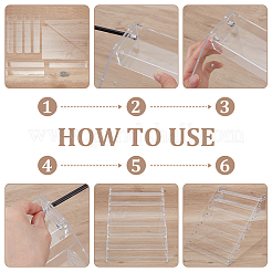 Прозрачный акриловый 7 слой лака для ногтей стойка для демонстрации&nbsp;ODIS-UN0001-22A