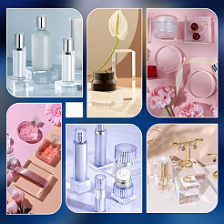 3 шт. 3 стиля квадратных прозрачных акриловых подставок для ювелирных изделий&nbsp;ODIS-OC0001-89