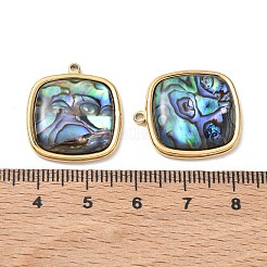 Paua naturale pendenti shell&nbsp;SA-CBA11D7-14B-G