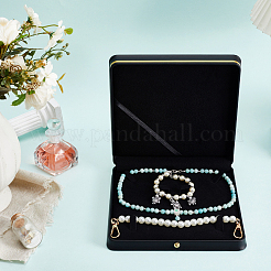Scatole regalo in similpelle di colore puro con apertura a ribalta&nbsp;CON-WH0095-238A-02