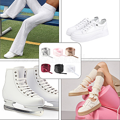 6 пара двухцветных шнурков из полиэстера&nbsp;AJEW-SP0003-92A